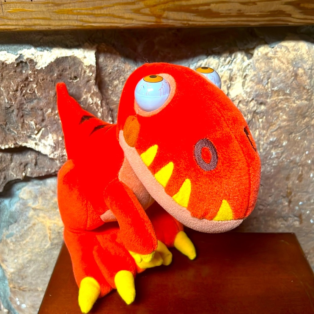 EYENIMAL RED DINOSAUR "JAY" TYRANNOSAURUS T-REX PLUSH RARE